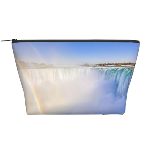 QGWDYYJQ Niagara Falls bedruckte tägliche Aufbewahrungstasche, Make-up-Tasche, Reise-Kulturbeutel, Schwarz , Einheitsgröße von QGWDYYJQ