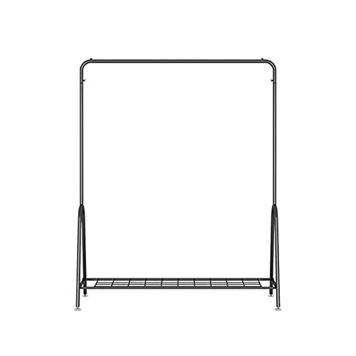 Kleiderständer, Kleiderständer aus Metall mit Regalen, Kleiderbügel, moderner Kleiderständer für Boutiquen, Schlafzimmer, Kleiderstange für Zuhause/Einzelhandel (Größe: 150 x 35 x 150 cm, Farbe: von QHFTREX