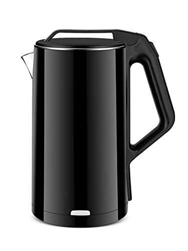 QHFTREX Edelstahl-Teekessel mit 1500-W-Schnellkocher, für Tee, Kaffee, Babymilch und schnelle Trockenbrandverhinderung, 2,5 l/Schwarz/Schwarz powerfully von QHFTREX