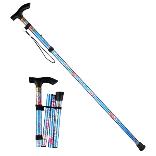 QHFlashbuy Gehstock Klappbar,Faltbare Wanderstöcke Faltbar Gehstock Bergstock Spazierstock Unisex Faltbar Gehstock,Tragbarer Leichte und Einstellbare Spazierstöck Wanderstab(blau QHFlashbuy Gehstock Klappbar,Faltbare Wanderstöcke Faltbar Gehstock Bergstock Spazierstock Unisex Faltbar Gehstock,Tragbarer Leichte und Einstellbare Spazierstöck Wanderstab(blau von QHFlashbuy