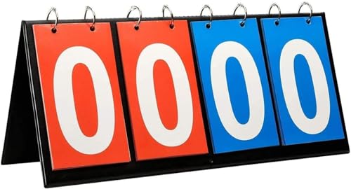 QHFlashbuy 4 Stellige Anzeigetafel,Tragbare Anzeigetafel 0-99 Digit Flip Sport Anzeigetafel,Sportanzeigetafel Zähltafel für Flipper,Volleyball,Basketball,Tischtennis QHFlashbuy 4 Stellige Anzeigetafel,Tragbare Anzeigetafel 0-99 Digit Flip Sport Anzeigetafel,Sportanzeigetafel Zähltafel für Flipper,Volleyball,Basketball,Tischtennis von QHFlashbuy