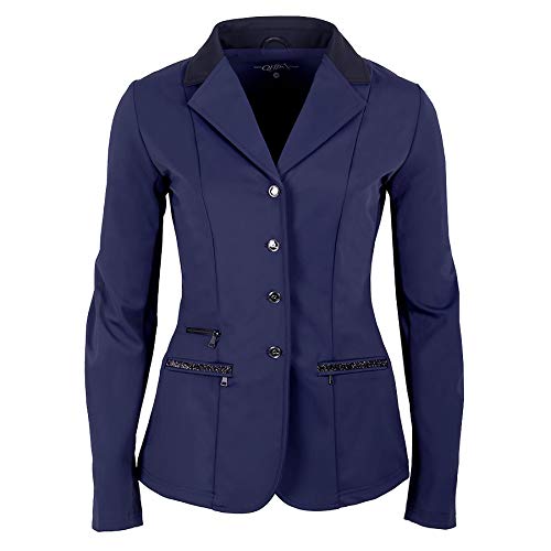 QHP Damen Turniersakko Turnierjacket Juliet Stretchgewebe Glitzerband blau Gr. 34 QHP Damen Turniersakko Turnierjacket Juliet Stretchgewebe Glitzerband blau Gr. 34 von QHP