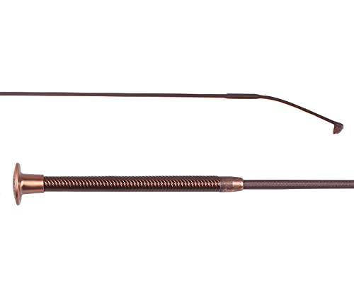 QHP Dressurpeitsche Spiral Kupfer Dressurgerte, Größe:120 cm von QHP