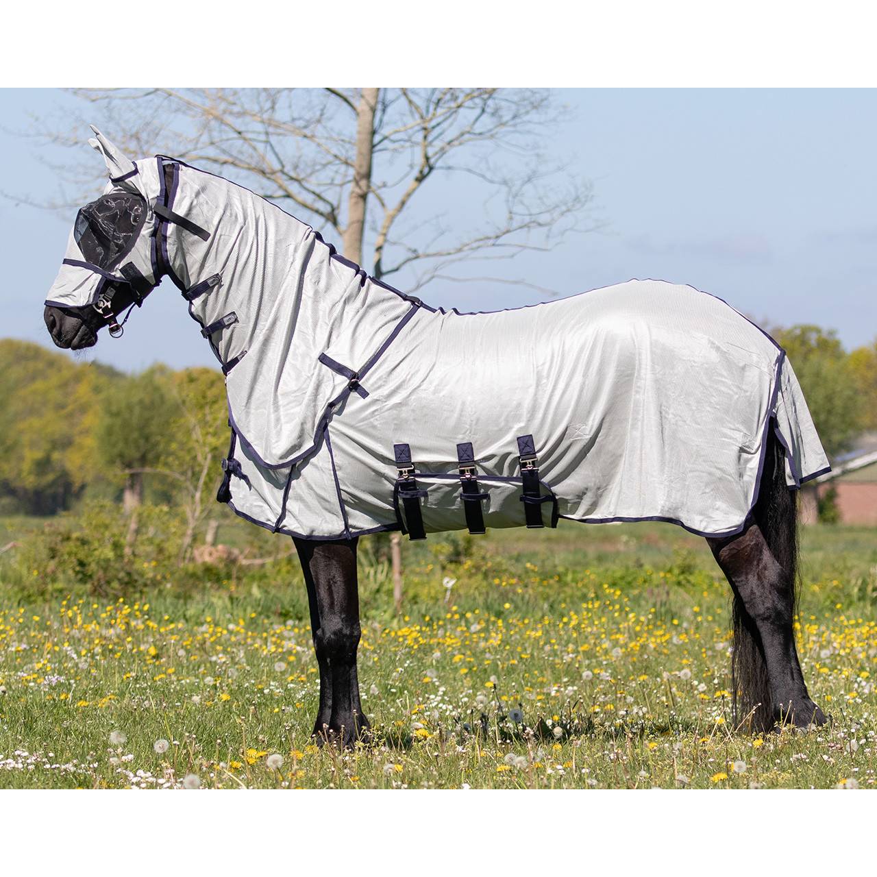 QHP Fliegendecke mit Hals und Haube Big neck QHP Fliegendecke mit Hals und Haube Big neck von QHP