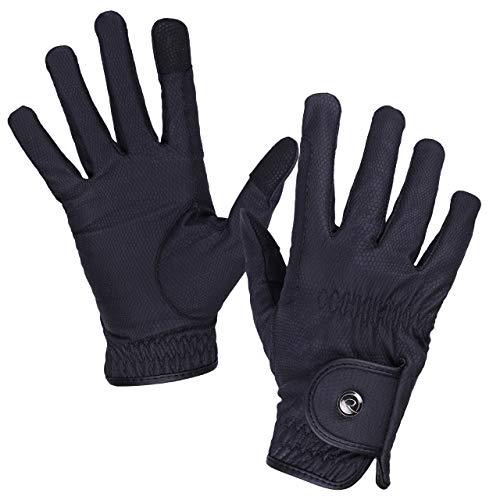 QHP Handschuh Force Winter mit Thinsulate Futter Touchscreennutzung (L, Schwarz) von QHP