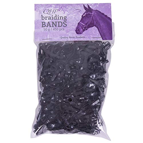 QHP Mähnengummi Mähnengummis extra stark ca. 450 Stück im Beutel schwarz QHP Mähnengummi Mähnengummis extra stark ca. 450 Stück im Beutel schwarz von QHP
