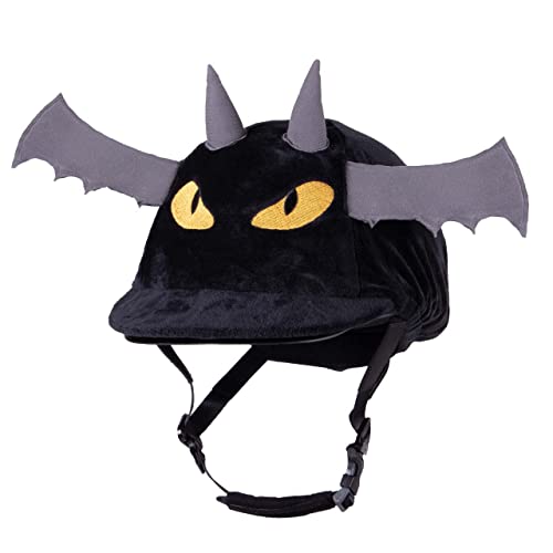 QHP Reithelmüberzug Reithelmabdeckung Halloween (Bat) von QHP