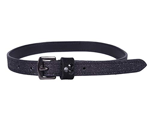 QHP Sporenriemen Shimmer aus Leder mit Glitzer, Strasssteinen und Edelstahlschnalle QHP Sporenriemen Shimmer aus Leder mit Glitzer, Strasssteinen und Edelstahlschnalle von QHP