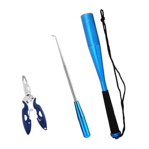 QINGYIWL 3 Sets Fishing Fischtöter, Aluminium Fischtöter mit Angelzange und Hakenlöser Angeln, Fisch Totschläger, Fischbetäuber für Anfänger Outdoor QINGYIWL 3 Sets Fishing Fischtöter, Aluminium Fischtöter mit Angelzange und Hakenlöser Angeln, Fisch Totschläger, Fischbetäuber für Anfänger Outdoor von QINGYIWL