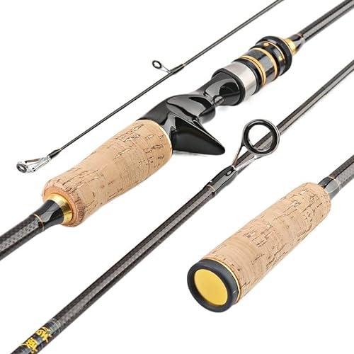 Angelrute,Teleskop Angelrute 1,65 m 1,8 m Angelrute Spinning Casting Rod 2 Abschnitt Lure Weight 5g-30g Power Carbon Spinning Rods Pole(Size:1.65m Casting) von QIULKU