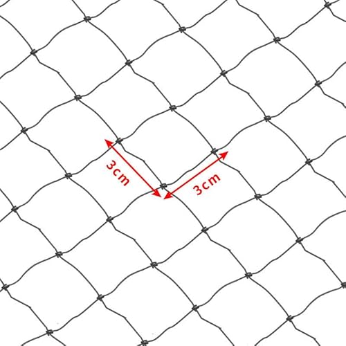 Fischernetz,Kiemennetz 3 Schichten Handgefertigtes Fischernetz Kleines Netz Kiemennetz 1,5 * 30 M Nylonschnur Klebriges Netz Fischernetz Angelgerät(30M (Mesh 30x30mm)) von QIULKU
