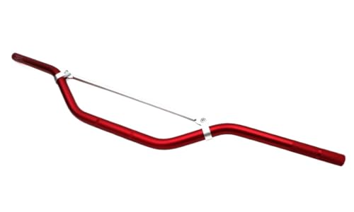 QIULKU Motorrad Lenker,Motorcycle Handlebar Universeller 22-mm-Lenker-Lenker-Riser for Geländefahrzeuge(real red) von QIULKU