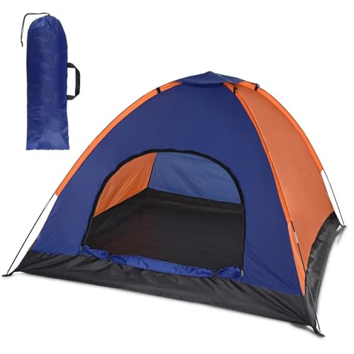 Tunnelzelte 3-4 Personen Campingzelt Leichtes Outdoor-Rucksackzelt mit Regenschutz für Familiencamping Wandern Strand Angelzelt biwakzelt von QIUYMGFG