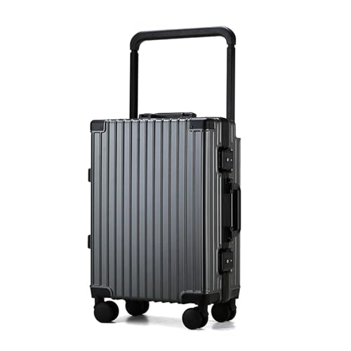 QIUYU2024 Reisekoffer mit Rollen, Gepäcktrolley mit Universalrad, Passwort-Koffer, Reisekoffer, tragbarer Trolley aus Aluminiumlegierung, Multifunktionskoffer von QIUYU2024