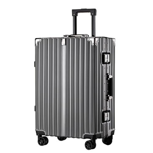 QIUYU2024 Reisekoffer mit Rollen Gepäck Großraumkoffer mit Aluminiumrahmen Leichtgewichtiger Trolley mit Universalrädern Passwortbox Tragbarer Koffer Multifunktionskoffer von QIUYU2024