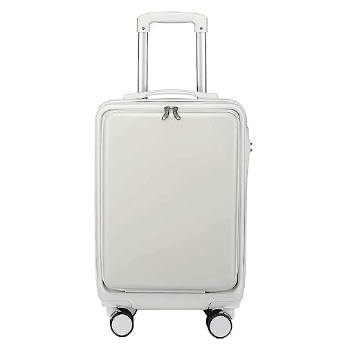 QIYIGS 20-Zoll-Koffer mit Rädern, Design mit Frontöffnung, Harte Kanten, verschleißfestes Handgepäck, tragbarer Koffer von QIYIGS