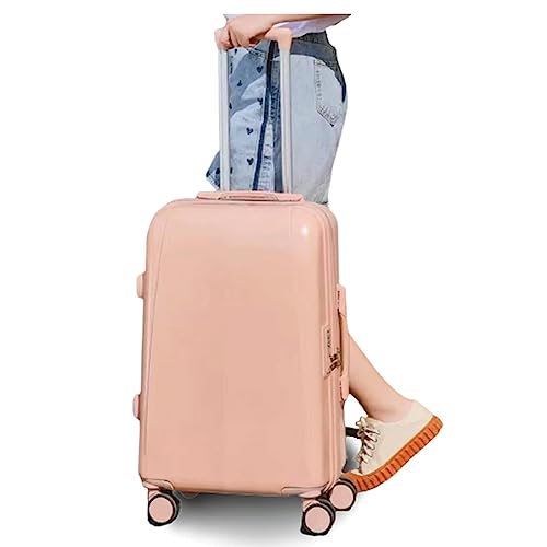 QIYIGS Handgepäckkoffer mit Rollen, Verstellbarer Trolley, Koffer mit integriertem Zahlenschloss, geeignet für Urlaub und Reisen von QIYIGS
