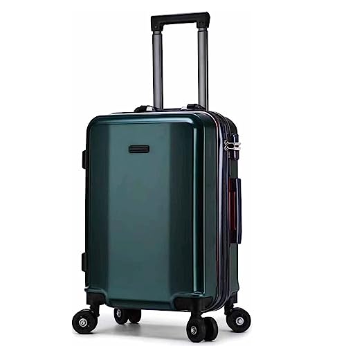 QIYIGS Koffer mit Rädern und Aluminiumrahmen und Doppelknopf-Passwort, intelligenter Koffer mit externem USB-Ladeanschluss, geeignet für Reisen und Urlaub von QIYIGS