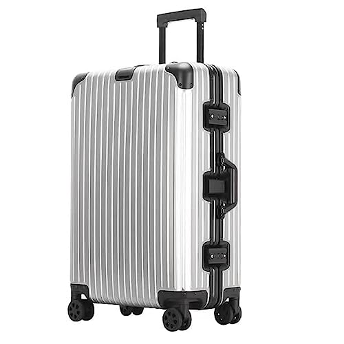 QIYIGS Koffer mit Rollen Handgepäck Koffer Reißverschlussloser Aluminiumrahmen Gepäck Großraum-Hartschalenkoffer von QIYIGS