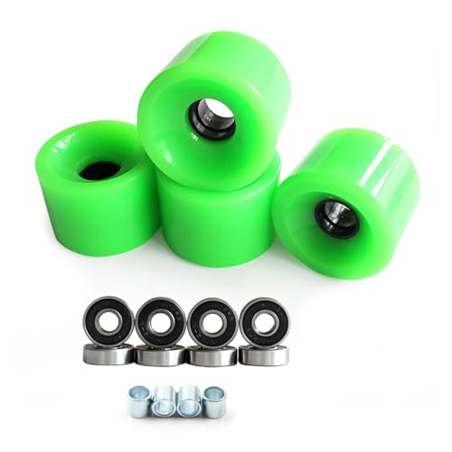 QIYUDUOLA Rollschuh-Skateboard-Rad, weich, mit Kugellagern, Longboards, Skateboards, 78 A, 4 Stück von QIYUDUOLA