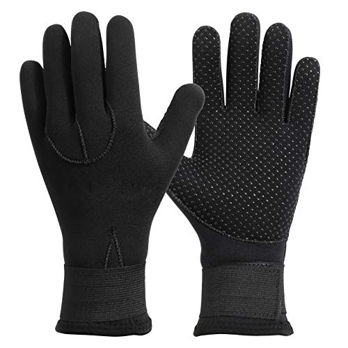 QKURT 3mm Neoprenhandschuhe, Thermohandschuhe Anti-Rutsch-Handschuhe Elastische Tauchhandschuhe für Männer Frauen Tauchen, Surfen, Kajakfahren, Schnorcheln, Segeln, Bootfahren QKURT 3mm Neoprenhandschuhe, Thermohandschuhe Anti-Rutsch-Handschuhe Elastische Tauchhandschuhe für Männer Frauen Tauchen, Surfen, Kajakfahren, Schnorcheln, Segeln, Bootfahren von QKURT