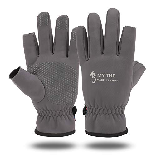 QKURT Angelhandschuhe, Winter Thermo Anti-Rutsch Handschuhe wasserdichte Handschuhe mit 2-Finger-Cut Schießhandschuh QKURT Angelhandschuhe, Winter Thermo Anti-Rutsch Handschuhe wasserdichte Handschuhe mit 2-Finger-Cut Schießhandschuh von QKURT