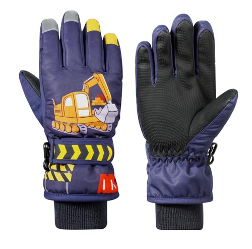 QKURT Kinder Skihandschuhe, Bulldozer Snowboard Handschuhe, wasserdichte Winter-Schneehandschuhe, Outdoor-Sporthandschuhe Warme Winter Fäustlinge für Jungen und Mädchen, 2-13 Jahre Alt QKURT Kinder Skihandschuhe, Bulldozer Snowboard Handschuhe, wasserdichte Winter-Schneehandschuhe, Outdoor-Sporthandschuhe Warme Winter Fäustlinge für Jungen und Mädchen, 2-13 Jahre Alt von QKURT