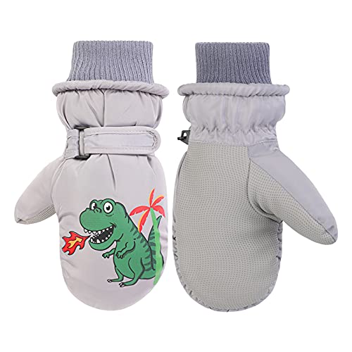QKURT Kinder Skihandschuhe, Dinosaurier Kinder Warme Handschuhe Mädchen Jungen Kaltwetterfäustlinge für 2~5 Jahre Kinder Rodeln Snowboard Skating Radfahren Laufen und Outdoor-Aktivitäten QKURT Kinder Skihandschuhe, Dinosaurier Kinder Warme Handschuhe Mädchen Jungen Kaltwetterfäustlinge für 2~5 Jahre Kinder Rodeln Snowboard Skating Radfahren Laufen und Outdoor-Aktivitäten von QKURT