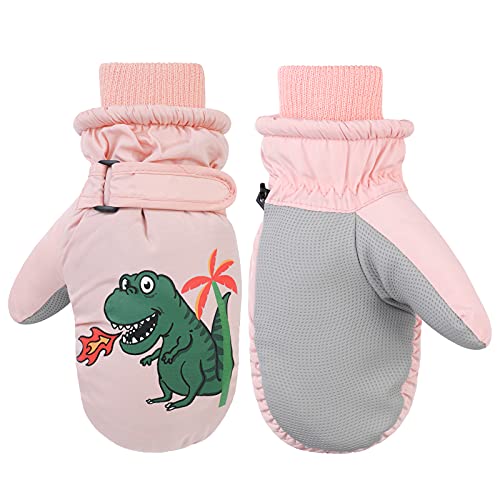QKURT Kinder Skihandschuhe, Dinosaurier Kinder Warme Handschuhe Mädchen Jungen Kaltwetterfäustlinge für 2~5 Jahre Kinder Rodeln Snowboard Skating Radfahren Laufen und Outdoor-Aktivitäten QKURT Kinder Skihandschuhe, Dinosaurier Kinder Warme Handschuhe Mädchen Jungen Kaltwetterfäustlinge für 2~5 Jahre Kinder Rodeln Snowboard Skating Radfahren Laufen und Outdoor-Aktivitäten von QKURT
