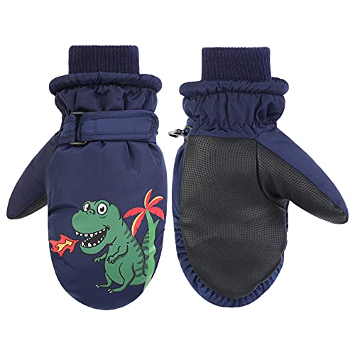 QKURT Kinder Skihandschuhe, Dinosaurier Kinder Warme Handschuhe Mädchen Jungen Kaltwetterfäustlinge für 2~5 Jahre Kinder Rodeln Snowboard Skating Radfahren Laufen und Outdoor-Aktivitäten QKURT Kinder Skihandschuhe, Dinosaurier Kinder Warme Handschuhe Mädchen Jungen Kaltwetterfäustlinge für 2~5 Jahre Kinder Rodeln Snowboard Skating Radfahren Laufen und Outdoor-Aktivitäten von QKURT