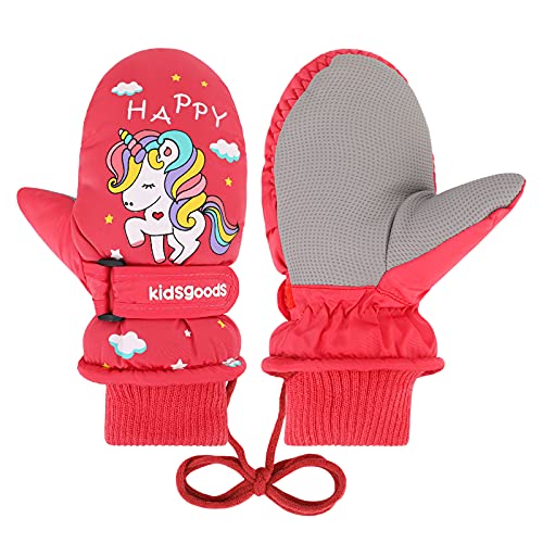 QKURT Kinder Skihandschuhe, Einhorn Snowboard Handschuhe wasserdichte und Winddichte Winter Fäustlinge für 2-10 Jahre Mädchen Skifahren Snowboard Reiten Laufen Wandern Radfahren QKURT Kinder Skihandschuhe, Einhorn Snowboard Handschuhe wasserdichte und Winddichte Winter Fäustlinge für 2-10 Jahre Mädchen Skifahren Snowboard Reiten Laufen Wandern Radfahren von QKURT