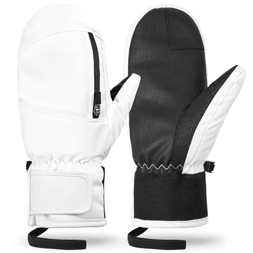QKURT Skihandschuhe, Unisex Winter warme Handschuhe, innere fünf Finger und Touchscreen wasserdicht Schnee Handschuhe, Winddicht Outdoor Ski Handschuh für Skifahren Radfahren Snowboarden Gehen QKURT Skihandschuhe, Unisex Winter warme Handschuhe, innere fünf Finger und Touchscreen wasserdicht Schnee Handschuhe, Winddicht Outdoor Ski Handschuh für Skifahren Radfahren Snowboarden Gehen von QKURT