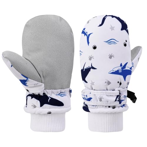 QKURT Skihandschuhe für Kinder, wasserdichte Schneehandschuhe, Winddichte und rutschfeste Fäustlinge, Warme Fäustlinge für Jungen und Mädchen im Alter von 2–8 Jahren QKURT Skihandschuhe für Kinder, wasserdichte Schneehandschuhe, Winddichte und rutschfeste Fäustlinge, Warme Fäustlinge für Jungen und Mädchen im Alter von 2–8 Jahren von QKURT