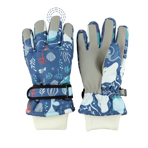 QKURT Skihandschuhe für Kinder, wasserdichte Schneehandschuhe mit Touchscreen, Fahrradhandschuhe für den Winter für Jungen und Mädchen im Alter von 2-10 Jahren QKURT Skihandschuhe für Kinder, wasserdichte Schneehandschuhe mit Touchscreen, Fahrradhandschuhe für den Winter für Jungen und Mädchen im Alter von 2-10 Jahren von QKURT