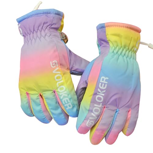 QKURT Winter Skihandschuhe Wasserdicht rutschfest Thermo-Plüsch, Snowboard Warme Handschuhe Fäustlinge für Mädchen Jungen 4-6 Jahre Alt QKURT Winter Skihandschuhe Wasserdicht rutschfest Thermo-Plüsch, Snowboard Warme Handschuhe Fäustlinge für Mädchen Jungen 4-6 Jahre Alt von QKURT
