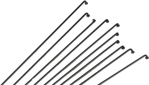 QLLHDL J Curved Bicycle Spokes, Stainless Steel Bicycle Spokes, 10pcs 14g Stainless Steel Bicycle Spokes with Nipples Bicycle Spokes(259mm) von QLLHDL