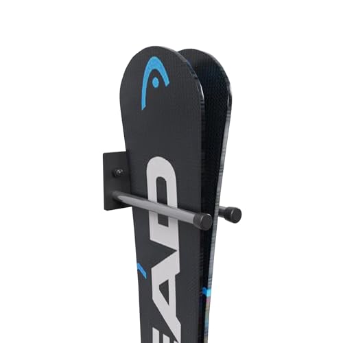 Skihalterung N1 Wand Skihalter für 1 Paar 13 cm Nordic Walking Trekking Stöcke Skiträger Hakenleiste mit schützender Gummierung zur platzsparenden Aufbewahrung Skihalterung N1 Wand Skihalter für 1 Paar 13 cm Nordic Walking Trekking Stöcke Skiträger Hakenleiste mit schützender Gummierung zur platzsparenden Aufbewahrung von QLS