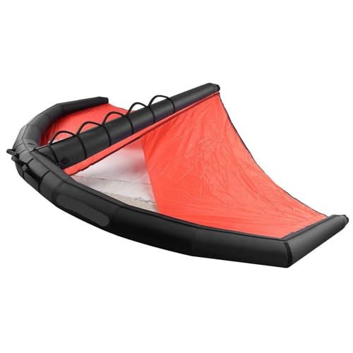 QLXYYFC Aufblasbarer Surfflügel, Leichter, Handlicher, Aufblasbarer Surfflügel, Aufblasbarer Flügel, Windsurfing Kite, Wassersportausrüstung, Kitesurfen(Blue4) von QLXYYFC