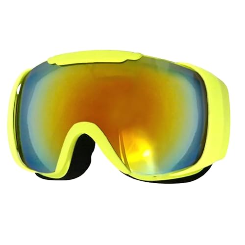 QMBasic Kinder SKIBRILLE 100% UV-Schutz Optik S3 Anti Fog Sonnenschutz Ski Alpin Brille Neon Gelb QMBasic Kinder SKIBRILLE 100% UV-Schutz Optik S3 Anti Fog Sonnenschutz Ski Alpin Brille Neon Gelb von QMBasic