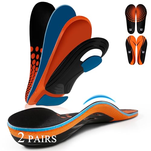 QMD 2 Paare Orthopädische Einlegesohlen, Plantar fasziitis Einlegesohle, Plattfuß Einlegen, Metatarsalgie, Fersensporn schuheinlagen, Sport komfort schuheinlagen orthopädische für Damen und herren QMD 2 Paare Orthopädische Einlegesohlen, Plantar fasziitis Einlegesohle, Plattfuß Einlegen, Metatarsalgie, Fersensporn schuheinlagen, Sport komfort schuheinlagen orthopädische für Damen und herren von QMD