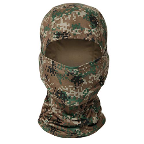 QMFIVE Taktische Sturmhauben Maske, taktische airsoft outdoor - jagd - ninja - hood tarnung flexible voll schützende maske (AOR2) von QMFIVE