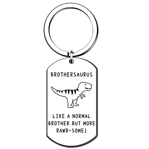 QMVMV Lustiger Bruder Geschenk Brothersaurus Schlüsselanhänger von Schwester Bruder Geburtstag Weihnachten Thanksgiving Geschenke für Bruder QMVMV Lustiger Bruder Geschenk Brothersaurus Schlüsselanhänger von Schwester Bruder Geburtstag Weihnachten Thanksgiving Geschenke für Bruder von QMVMV