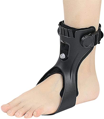 Fuß Drop Orthese - Drop Fußstütze Drop Foot Brace Orthese Knöchelorthese Unterstützung Mit Bequemem Aufblasbarem Airbag Für Hemiplegie Stroke Shoes Walking Left Foot,M von QMZDXH