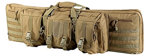 Taktische Doppel Gewehrtasche - 2 Langwaffen Abschließbar Waffentasche Mit Pouches Compartments Gewehrfutteral Zum Angeln, Jagen, Schießsport Yellow,120CM Taktische Doppel Gewehrtasche - 2 Langwaffen Abschließbar Waffentasche Mit Pouches Compartments Gewehrfutteral Zum Angeln, Jagen, Schießsport Yellow,120CM von QMZDXH