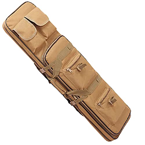Waffentasche Gun Bag Futteral Gewehrtasche, Double Rifle Bag Mit Pouches Compartments, Futteral Langwaffen Waffentasche Gewehrtasche, Zum Angeln, Jagen, Schießsport brun,100CM Waffentasche Gun Bag Futteral Gewehrtasche, Double Rifle Bag Mit Pouches Compartments, Futteral Langwaffen Waffentasche Gewehrtasche, Zum Angeln, Jagen, Schießsport brun,100CM von QMZDXH