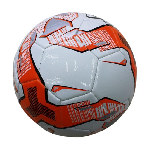 QOKLIYUI Bequemer Fußball für Fußballbegeisterte. Einzigartiges Aussehen. Langlebige, wasserdichte und explosionsgeschützte PU Fußbälle, Rot von QOKLIYUI