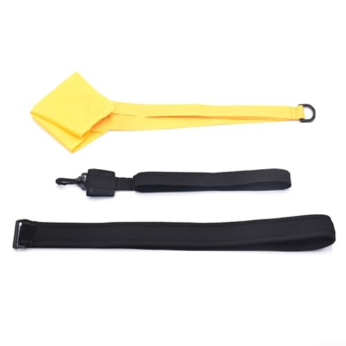 Nylon + PP Schwimmfallschirm, bequeme Passform, Material (40 cm, Gelb) von QOXEZY