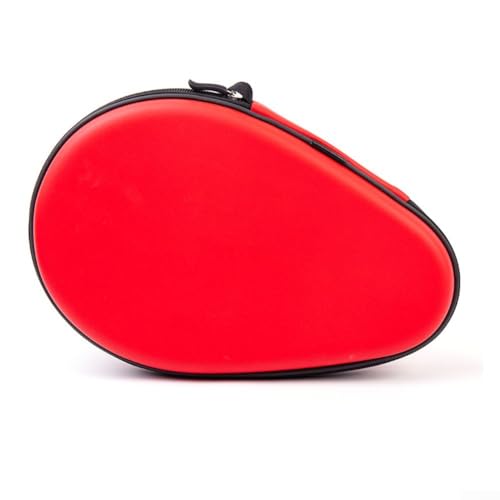 QOXEZY EVA-Tischtennis-Tasche, wasserdicht, stoßfest, sturzsicher (1 rot) von QOXEZY