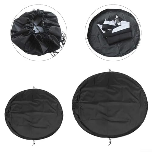 QOXEZY Stilvolle schwarze Surf-Neoprenanzug-Tasche, kompakt und wasserdicht, leicht zu tragen (130 cm) von QOXEZY