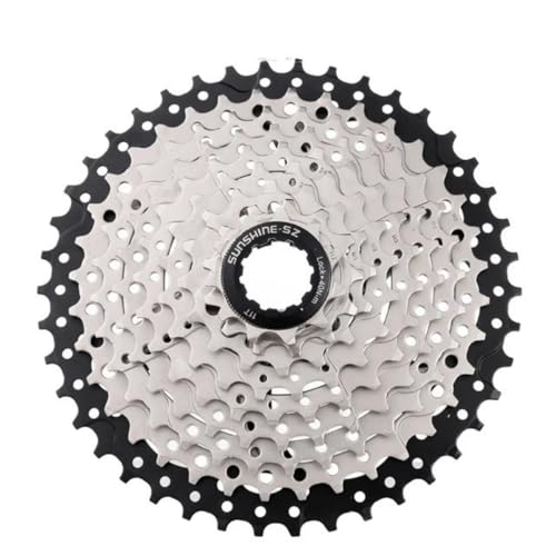 QQY 8/9 / 10/11 Gang Kassette, 11-32T / 11-36T / 11-40T / 11-42T / 11-46T / 11-50T Wide Ratio Mountain Bike Freilauf Ritzel (9 Speeds 11-42T) von QQY